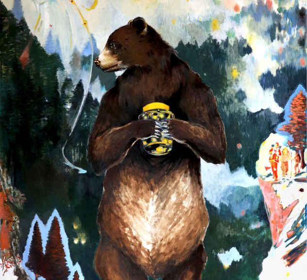 Oeuvre the bear and the snow Santiago Navarro